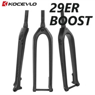 Boost KOCEVLO MTB 27.5/29Er 110*15Mmdownhill Mountain Bike Carbon Rigid Fork 1-1/8"-1-1/2" Tapered