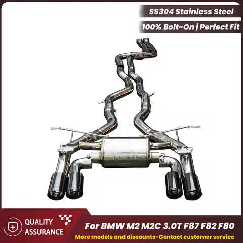 Performance Supercar Sound ECCF SUS304 Catback Exhaust for BMW M2 M2C 3.0T F87 F82 F80 2018-2023