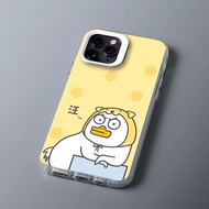 TRI Leocase premium silicone iPhone case Silly duck funny meme for iPhone