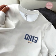 CCE logo DINO white t-shirt with round neck, loose form for men and women - C01