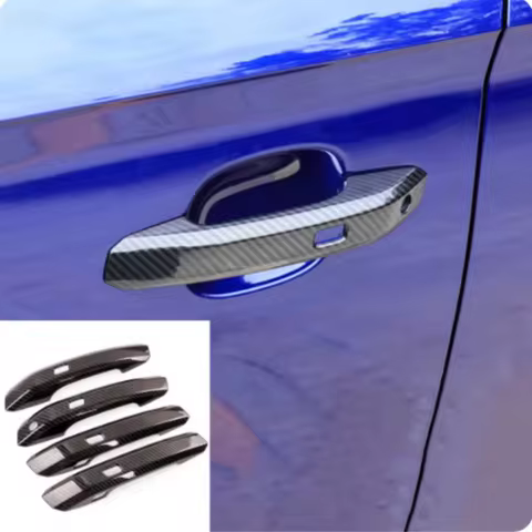 For 2017 - 2022 Audi A4 B9 A5 F5 Q5 FY SQ5 Sportback ABS Carbon Fiber Car Exterior Door Handle Cover