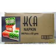 KCA Napkin Tissue (1 Carton = 96pkt)  | Napkin | Party | Facial Tissue | Tisu |  Perpack 80gram (1 b