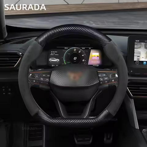 38cm Car Steering Wheel Cover For Seat Cupra Leon Mk3 Mk2 5f Ibiza 6j 6l Ateca FR Formentor 38cm Sue