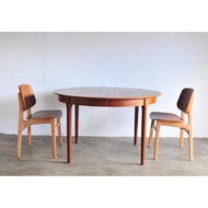 Danish Teak Round Dining table ビンテージ ダイニングテーブル