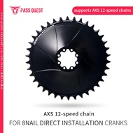 PASS QUEST  3mm offset Chainring For SRAM 8Nails AXS 12Speed Chains GRAVEL/ROAD XX SL Narrow Wide Ch
