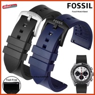 dida 18/19/20/21/22mm Silicone Strap for FOSSIL Rubberite Watch Band FS4656/FS4682/FS5237 Waterproof