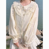 เสื้อเบลาส์คอปกแขนพอง Lolita