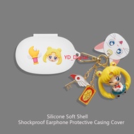 for XiaoMI Open EarBuds Case Cartoon Snoopy Keychain Pendant XiaoMi Open EarBuds Silicone Soft Shell Protective Casing Cover