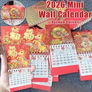 2026 Mini Wall Calendar Table Calendar New Year Calendar 2026 Year Of The Horse Chinese Lunar Calend
