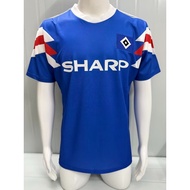 90-91 HB Away Blue Retro Football Jersey S-XXL Quick-Dry Short Sleeve Sports Jersey A