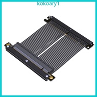 KOKO 20CM PCIe4 0 X16 Double Reverse Graphics Card Extension Cable For RTX4090 RX7900XTX ITX Cases