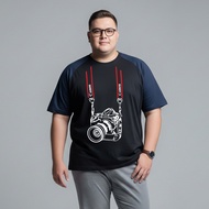 Men's Raglan T-Shirt Super Jumbo Camera 7XL 6XL 5XL 4XL 3XL 2XL Oversized T Shirt Man