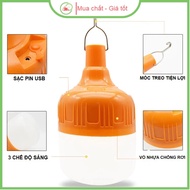 Rechargeable LED light bulb 200w 150w 100w 60w with smart hanger