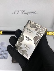 S.T.Dupont法國都彭朗聲打火機 小富貴花 銀色/金色