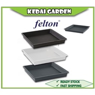 PASU BUNGA TRAY FELTON FBL 2504, 2505 & 2506 SQUARE PLASTIC SAUCER PELAPIK PLASTIK PASU BUNGA
