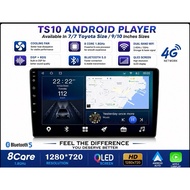 TS10S Android Player 4G 9/10 inches TS10S Wireless Apple Carplay/Android Auto/4+32/8+128 DSP/RDS all