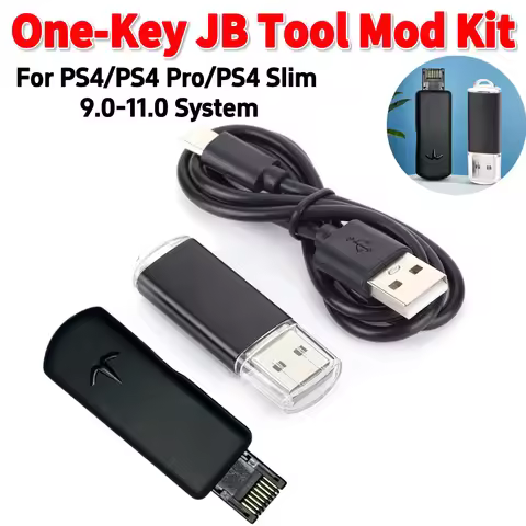 One-Key JB Tool Mod Set Compatible with PS4/PS4 Pro/PS4 Slim 9.0-11.0 System Modification Kit USB Ad