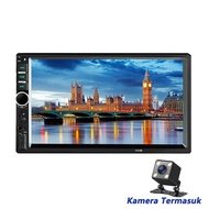 7018B Head Unit Double Din 7 Inch Bluetooth Audio Car MP5 Player Screen Radio Dan Kamera Mundur