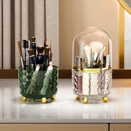 Lid-covered Cosmetic Storage Container Makeup Brush Storage Container Rotating Cosmetic Brush Holder Dustproof Cosmetic Storage Tube Lid-covered Makeup Brush Organizer