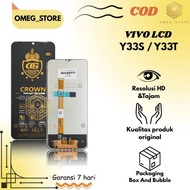 LCD G0LD3N CR0WN TOUCHSCREEN VIVO Y33S / Y33T / V2120 / T1 5G ORIGINAL FULLSET COMPLETE...