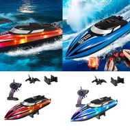 [Simhoa21] RC Race Boat Speedboat Craft Decor with Controller Ornament Realistic 2.4GHz Control RC S