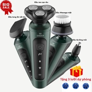 Máy cạo râu nam đa năng Shaver 9D  - Tặng thêm 3 lưỡi dự phòng thay thế - Bảo hành 12 tháng (Loại 3 
