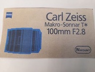 ( 新年秒閃價 ) ( 全球最後一個全新奇蹟貨 ) Contax  Carl Zeiss 100mm F2.8 Macro Lens ( W/Internal Focuing 獨特的內部變焦 ) ( 