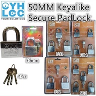 iPii x CYHLOC Secure Padlock  kunaci gembok 40mm  50mm  Keyalike 2 to 99pcs (Custom Made) -Ready Sto