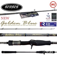 SENSES Golden Blue 3RD Generation Light Baitcast Spinning Overhead BC Fast Jigging Rod
