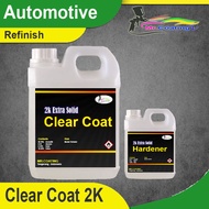 CLEAR COAT 2K HS EXTRA FAST DRY + HARDENER (4:1) Pernis Cat Mobil - 1 Liter