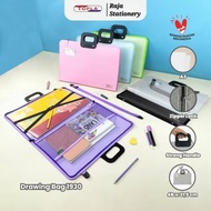 Topla Drawing Bag Brief Bag JUMBO A3 A4 F4 File Folder Architect Large A3 Drawing Book Bag/ Architec