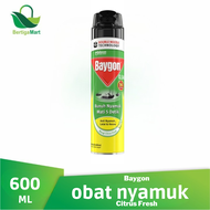 Baygon Semprot Aerosol Obat Anti Nyamuk Kecoa Serangga Kemasan 200ml 400ml 600ml 750ml