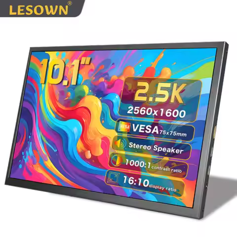 LESOWN Mini Monitor 10.1inch 2560x1600 LCD USB C Portable Second Screen for Laptop Plug & Play Compa