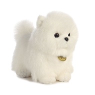 Boneka Hewan Anjing Pom Mini (Mini Pomeranian Dog Stuffed Animal Doll)