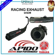 EXHAUST LC135 APIDO RACING 30mm 3 in 1 LC135 Exhaust CUTTING STANDARD RACING EKZOS LC 135 APIDO CATA