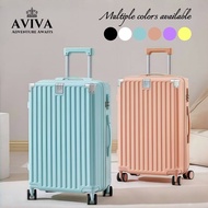 AVIVA Travel Bag 20/24/28 Inches With Hook PC+ABS With A Zip-Lock Code Light Trolley USB Charging Lu