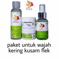 LMbeautycare paket cream kusam flek susah putih untuk wajah jenis muka kering dan normal