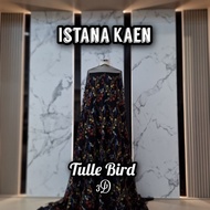 3d HJ Bird Tulle 241204 | Bird Embroidered Tulle | Bird Embroidered Tulle | Bird Tulle -ISTANAKAEN