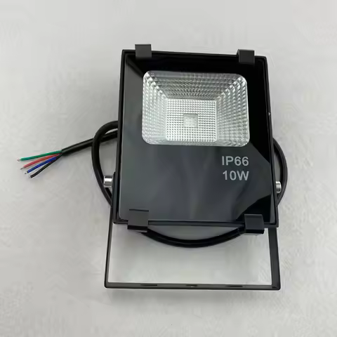 10W RGB(no IC) PWM LED COB flood light;DC12V input;with 4 wire PWM driver inside; can work with DMX 