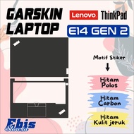 Garskin Lenovo Thinkpad E14 Gen 2 Black Laptop Sticker