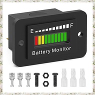 (UJCZ) 12V 24V 36V 48V 60V 72V Battery Fuel Gauge Indicator Lithium Ion Battery Tester Black