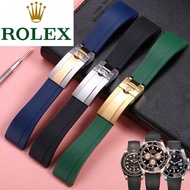 Rolex Watch Strap Rubber Men's Original Yacht Master Daytona Black Green Submariner GMT Master Log S