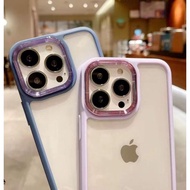 CASE iphone 13 12 11 Pro Max XR X XS 7 8 PLUS 7+ 8+ SOFTCASE CANDY TRANSPARENT CHROMEBENING