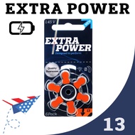 ถ่านเครื่องช่วยฟังเบอร์13 ExtraPower A13 PR48 ถ่านใส่เครื่องช่วยฟัง แบตเตอรี่เครื่องช่วยฟัง ถ่านหูฟั