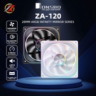 JONSBO ZA-120B 120W ARGB PWM Black/ (4 Side MirrorINFINITY 2400RPM Case/Rad Fan)