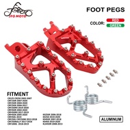 JFG ที่พักเท้ารถจักรยานยนต์หมุดเหยียบสำหรับฮอนด้าคาวาซากิ KX250 KX450 KX250 450F KXF 250 450 KLX450R