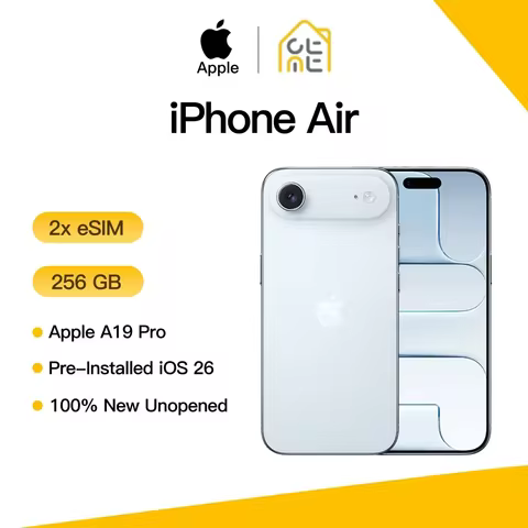 Apple iPhone Air Original Unlocked A19 Pro Chip 6.5" Super Retina XDR OLED 48MP Dual Camera 5G Globa