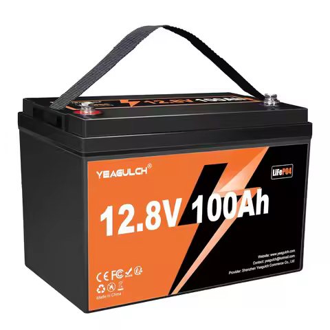 12V 100Ah LiFePO4 Lithium Battery BIC Group 31 with 100A BMS 1.28kWh | 15000+ Deep Cycle Rechargeabl