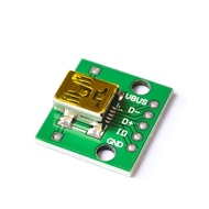 Usb to DIP Female Socket MINI5P Patch to 2.54mm Straight Plug Soldered Adapter Board (U8)