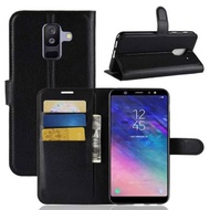 SHC888 SAMSUNG A6 PLUS / J8 2018 FLIP COVER WALLET BUTTON LEATHER CASE STANDING BOOK COVER WALLET